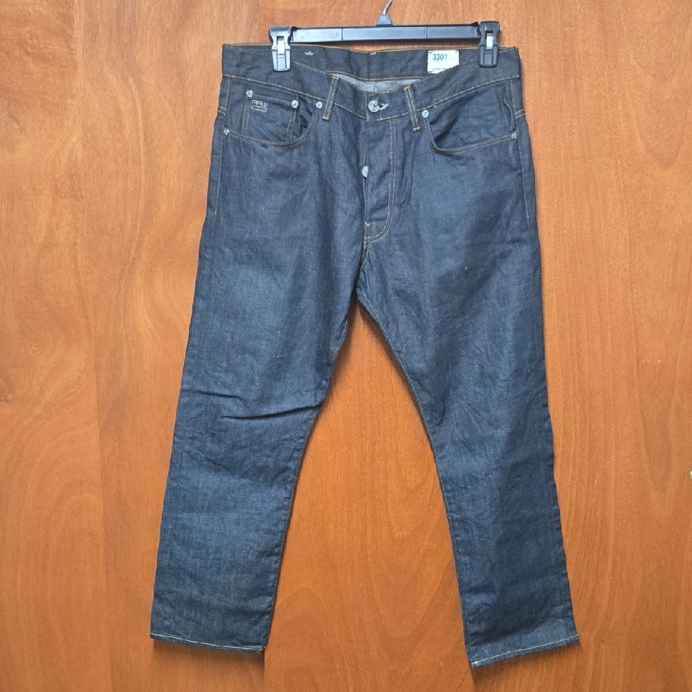 NWOT G-Star Dark Blue Straight Jeans